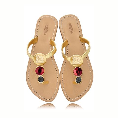 Alabama Crimson Tide Ladies Jewel Embellished Flat Sandals