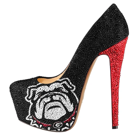 2014-15 Limited Edition University of Georgia Bulldogs Crystal Pumps